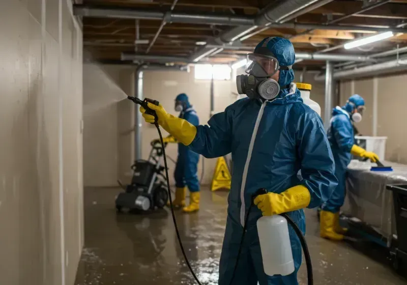 Basement Sanitization and Antimicrobial Treatment process in Meyersdale, PA